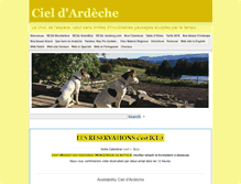 Tablet Screenshot of ciel-ardeche.com